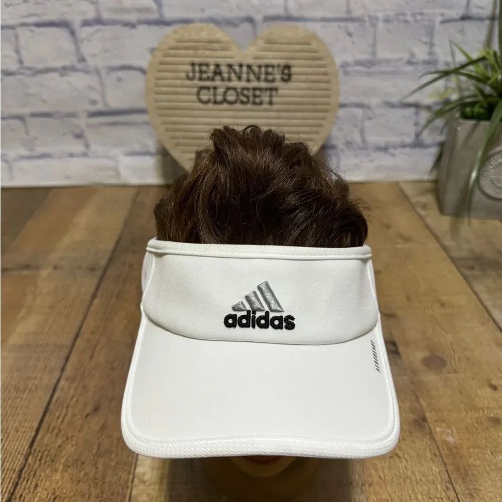 Adidas unisex Super Lite GOLF VISOR - White - AeroReady
